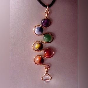 DIY snake chakra necklace